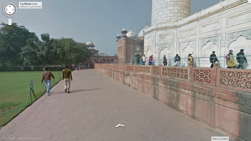 Taj mahal 360 degree view Google Map