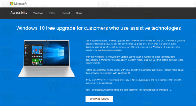 Windows-10-assistive-web-site